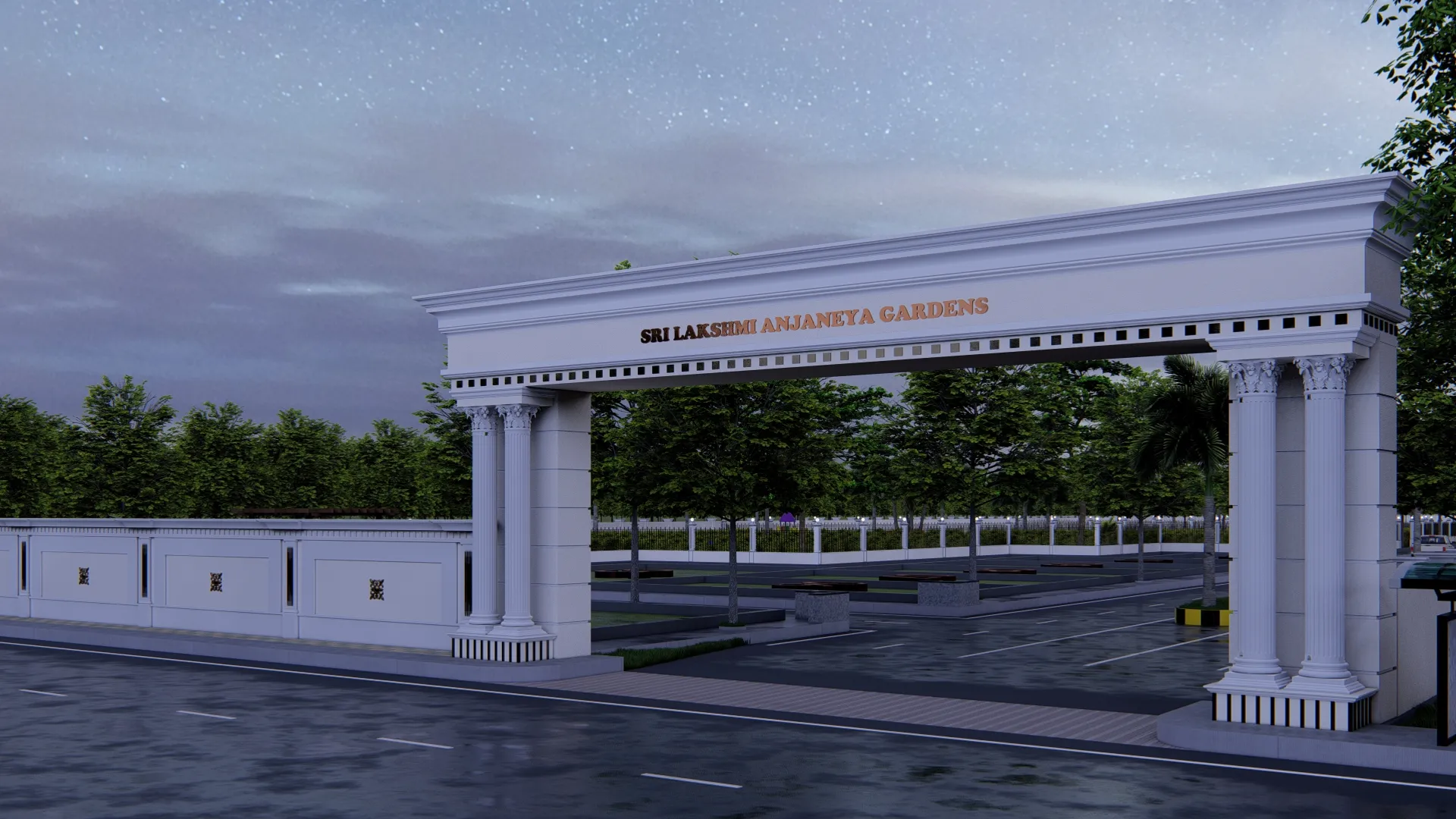 Entrance Gate Night